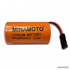 Батарейка MINAMOTO ER26500/C1 3.6V (С) с разьёмом