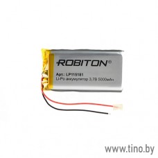 Полимерный аккумулятор 5000mAh 3.7V LP115181, Robiton