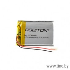 Аккумулятор 800mAh 3.7V Li-pol LP383450 Robiton