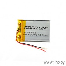 Аккумулятор 1100mAh 3.7V Li-pol LP603450 Robiton