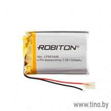 Аккумулятор LP963448 1500mAh 3.7V Li-pol Robiton