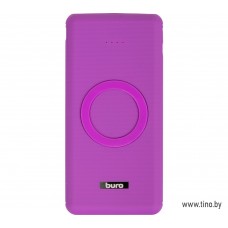 Мобильный внешний Li-Pol аккумулятор 10000 мАч Buro BPQ10F фиолетовый