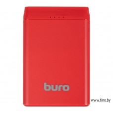 Портативный внешний Li-Pol аккумулятор 5000 мАч Buro BP05B красный