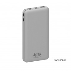 Мобильный внешний аккумулятор 10000 мАч Hiper MFX 10000 серебристый
