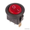 Выключатель клавишный круглый 250V 6А (3с) красный REXANT MIRS-101-8