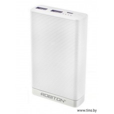 Универсальный внешний аккумулятор 7800 мАч, Robiton Power Bank Li7.8-W, белый