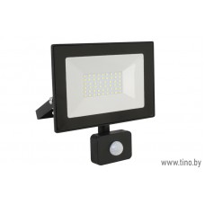 Прожектор LED Ultraflash LFL-3002S C02 черный, с датчиком, 30 Вт