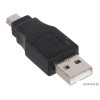 Переходник адаптер штекер USB A - штекер miniUSB