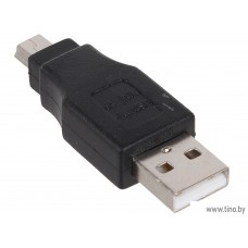 Переходник адаптер штекер USB A - штекер miniUSB