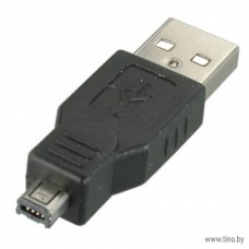 Переходник USB вилка - мини USB 9P вилка IEEE 1394 B