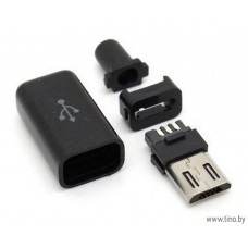 Разъем micro USB на кабель, разборный корпус