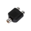 Переходник гнездо RCA - 2 гнезда RCA Rexant