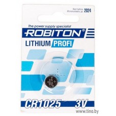 CR1025 Батарейка литиевая, ROBITON
