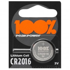 Батарейка литиевая CR2016 PeakPower