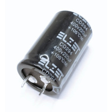 Конденсатор 220мкФ 400В 105С СD294 (25х40) Elzet