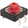 Кнопка тактовая DTS-24R-V 12x12, H 7.3мм Diptronics