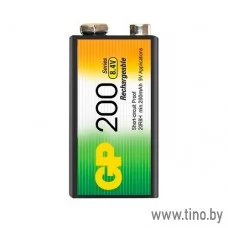 Аккумулятор 9V (крона) 200mAh GP 20R8H-2UE1