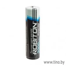 Аккумулятор с защитой 18650 3000mAh Robiton 3.0/Li18650