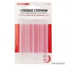 Клеевые стержни d=11,3 мм, L=100 мм, прозрачные (упак. 6 шт.) REXANT