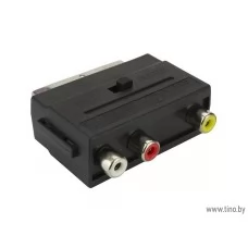 Переходник SCART - RCA с переключателем, 17-1063 Rexant