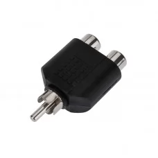 Переходник вилка RCA - 2 гнезда RCA Rexant 14-0421