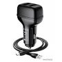 Зарядное устройство в прикуриватель HOCO Z36 2USB 2.1A черное