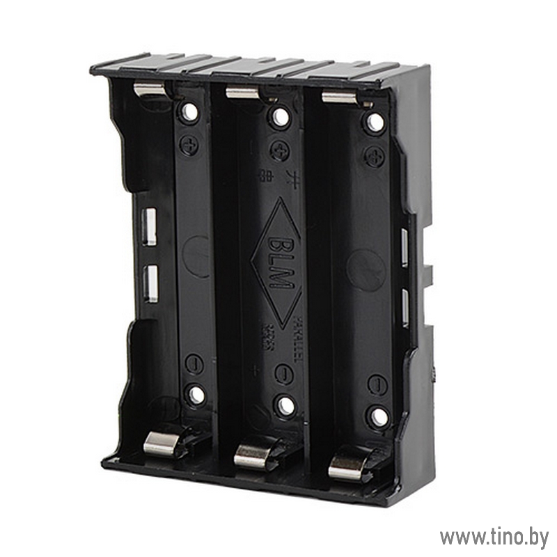 Отсек для 3-х аккумуляторов размера 18650. Снабжен выводами для пайки